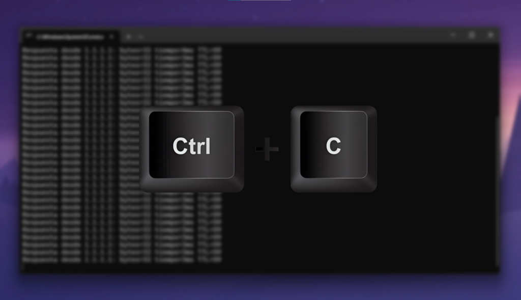 Cancelar un comando en ejecución
