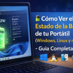 Cómo comprobar estado de la batería de tu Portatil en Windows Linux y macOS
