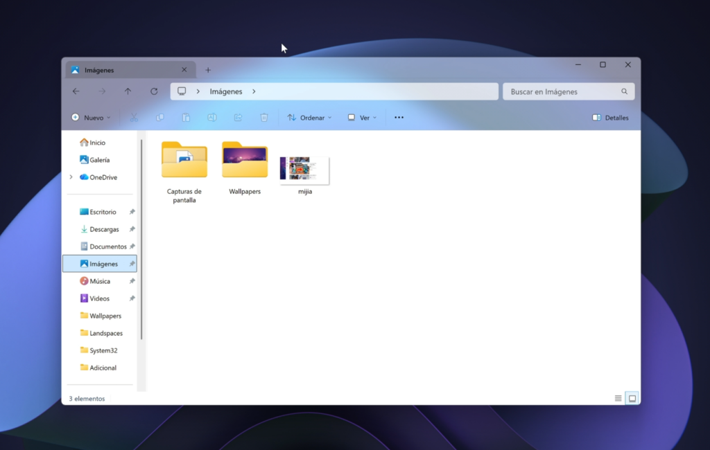Cómo hacer transparente el explorador de archivos