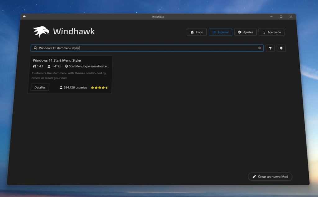 Windows 11 Start Menu Styler
