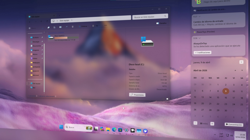 Qué partes del sistema terminan viéndose transparentes