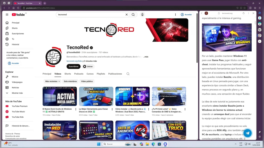 Barra lateral para multitarea Samsung Browser