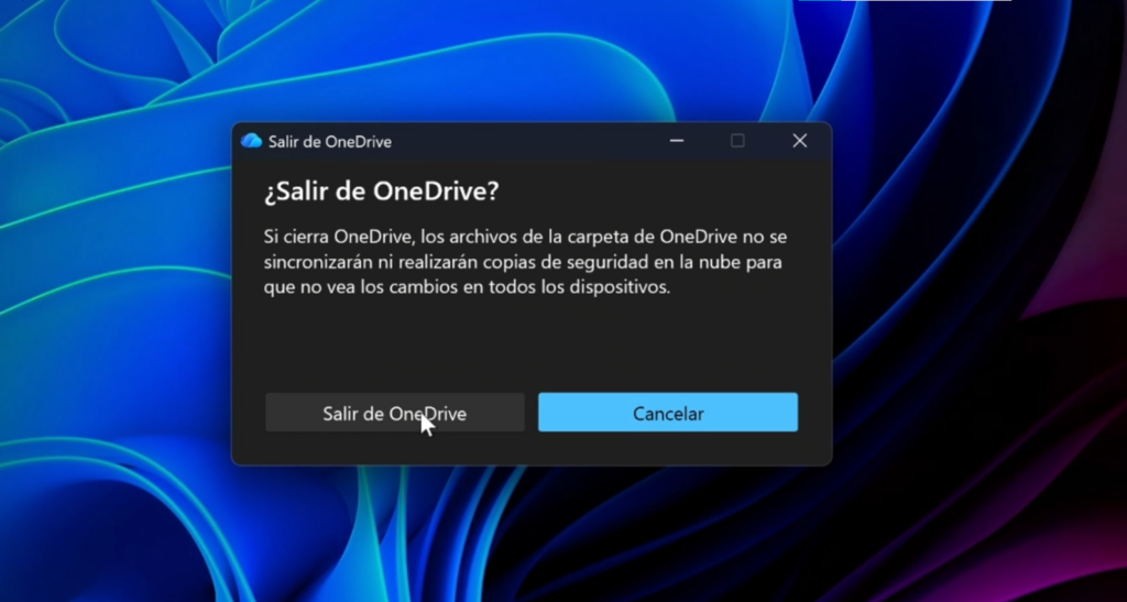 ❌ Paso 2: Cerrar completamente OneDrive