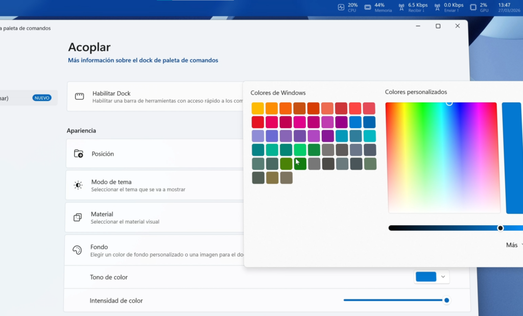 Cómo cambiar la apariencia del dock