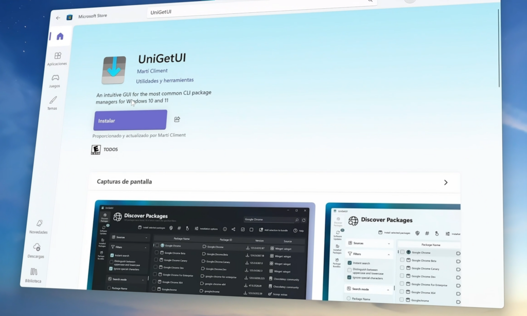 UniGetUI – Instala y actualiza todo desde un solo lugar