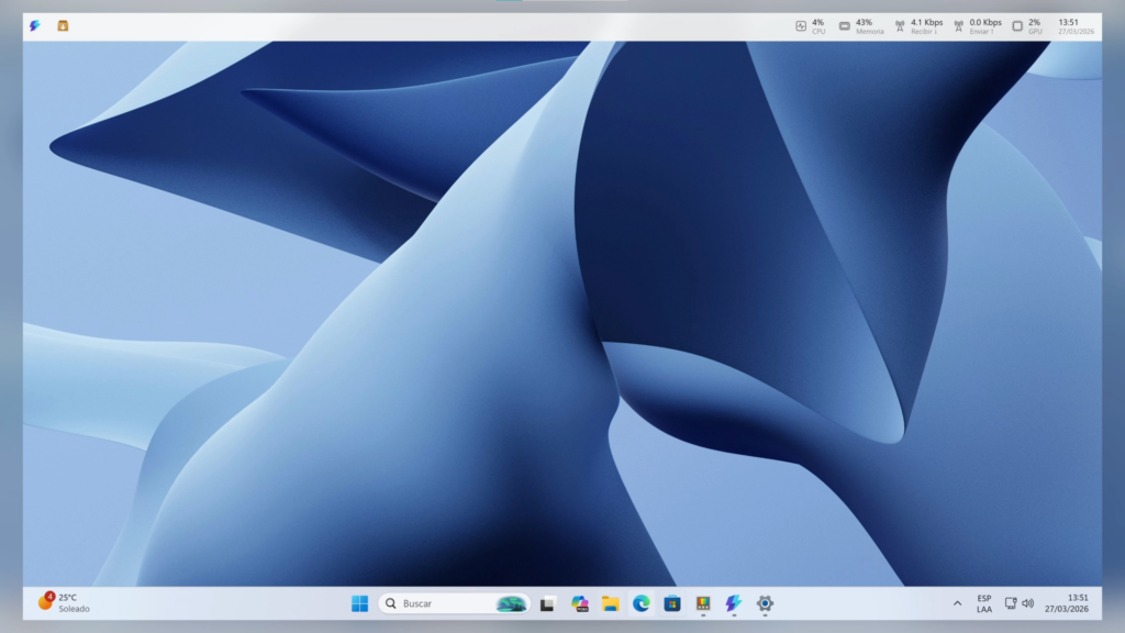 Cómo combinar este dock con la barra original de Windows
