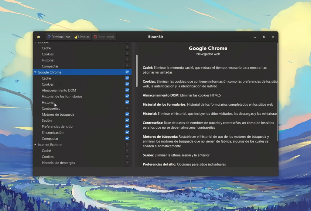 BleachBit – Limpieza avanzada del sistema