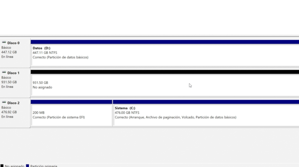 Paso 4: Volver a Windows y preparar el nuevo SSD