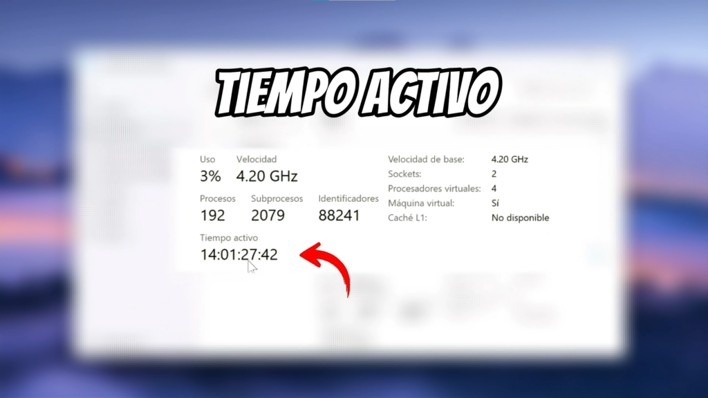 Revisar el tiempo de actividad
