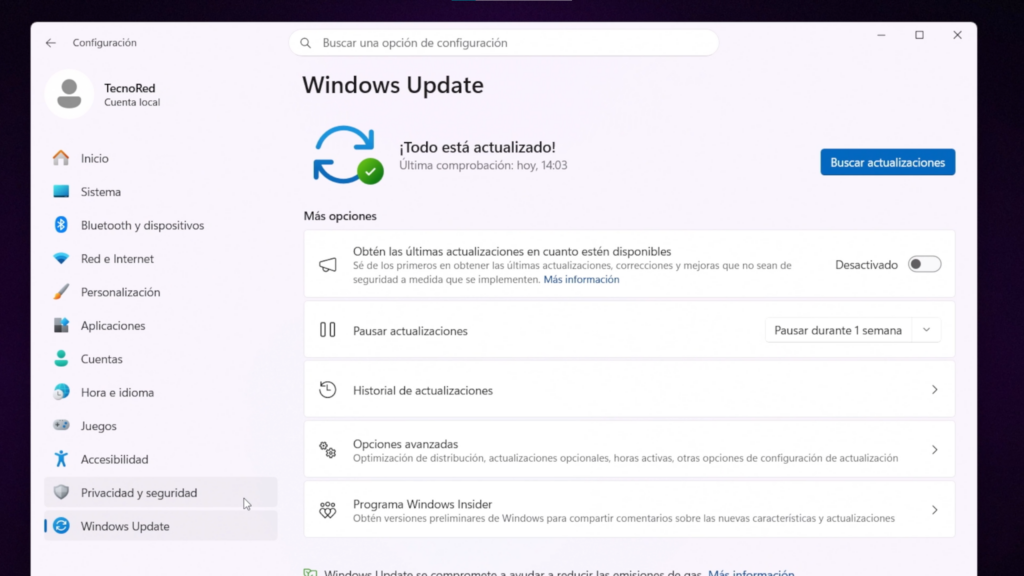 Lo primero: actualizar Windows 11