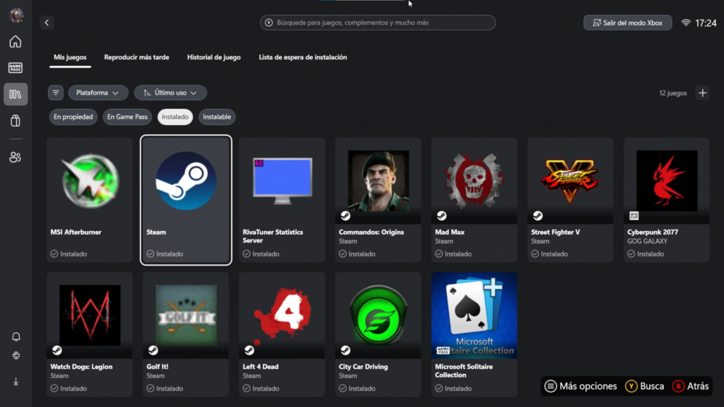 Steam, Epic Games y otros launchers funcionan bastante bien