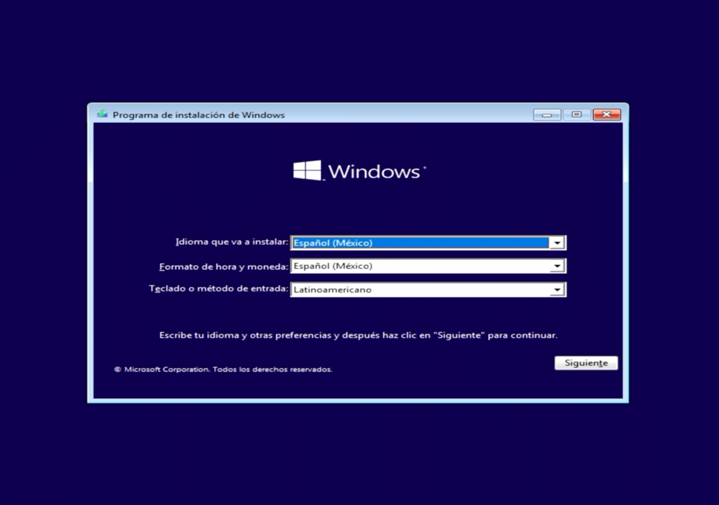 Instalar Windows 10 o Windows 11 funciona exactamente igual