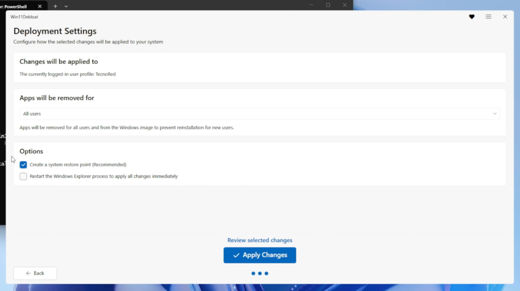 Configura correctamente las opciones de optimización