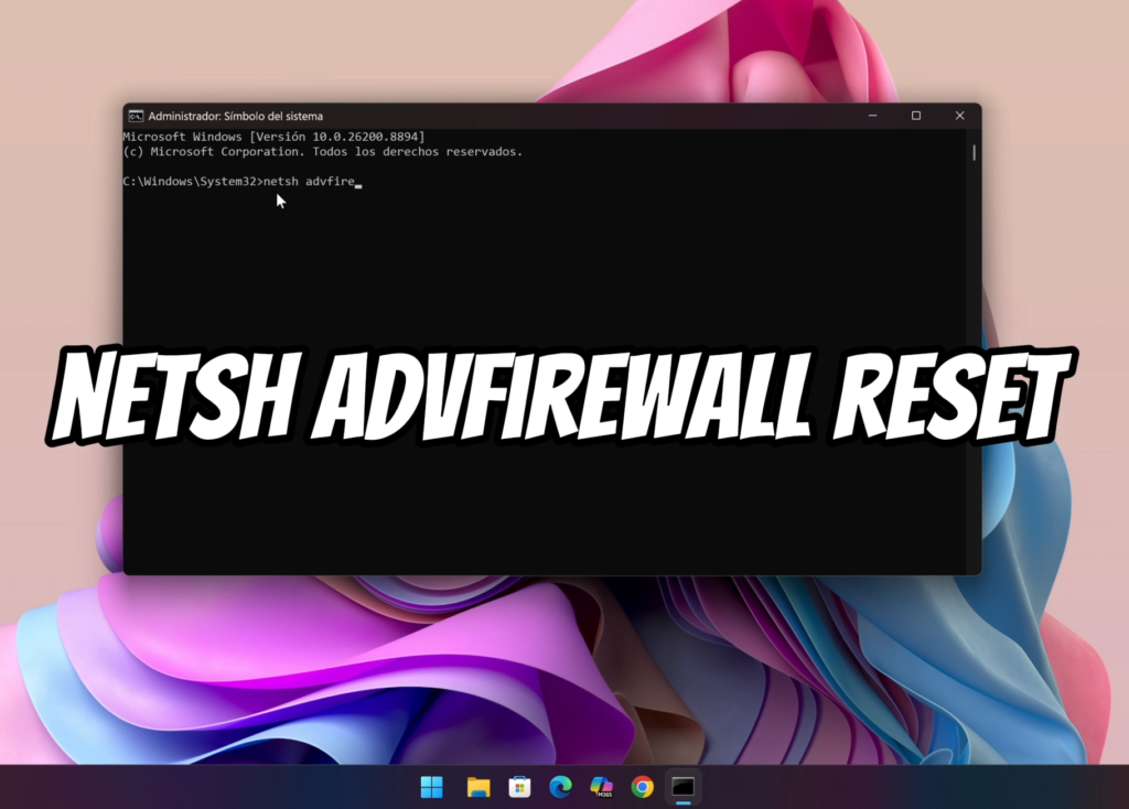 Restablece el Firewall de Windows