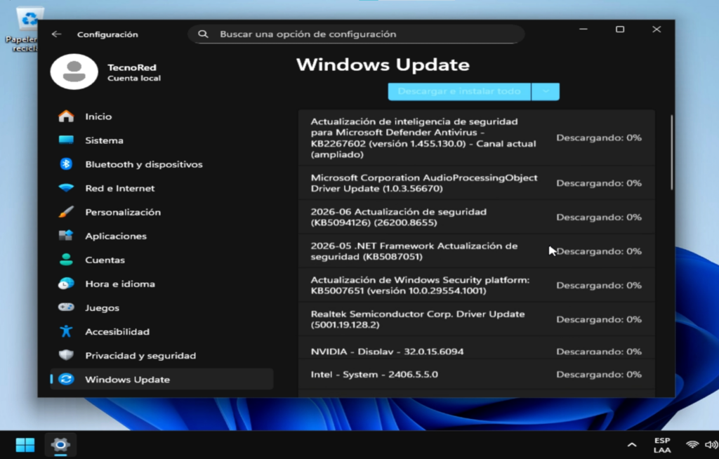 Actualizar Windows antes de optimizarlo