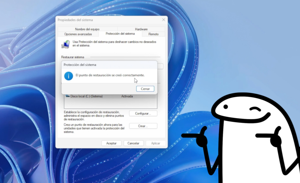 Estado inicial del sistema antes de optimizar Windows 11