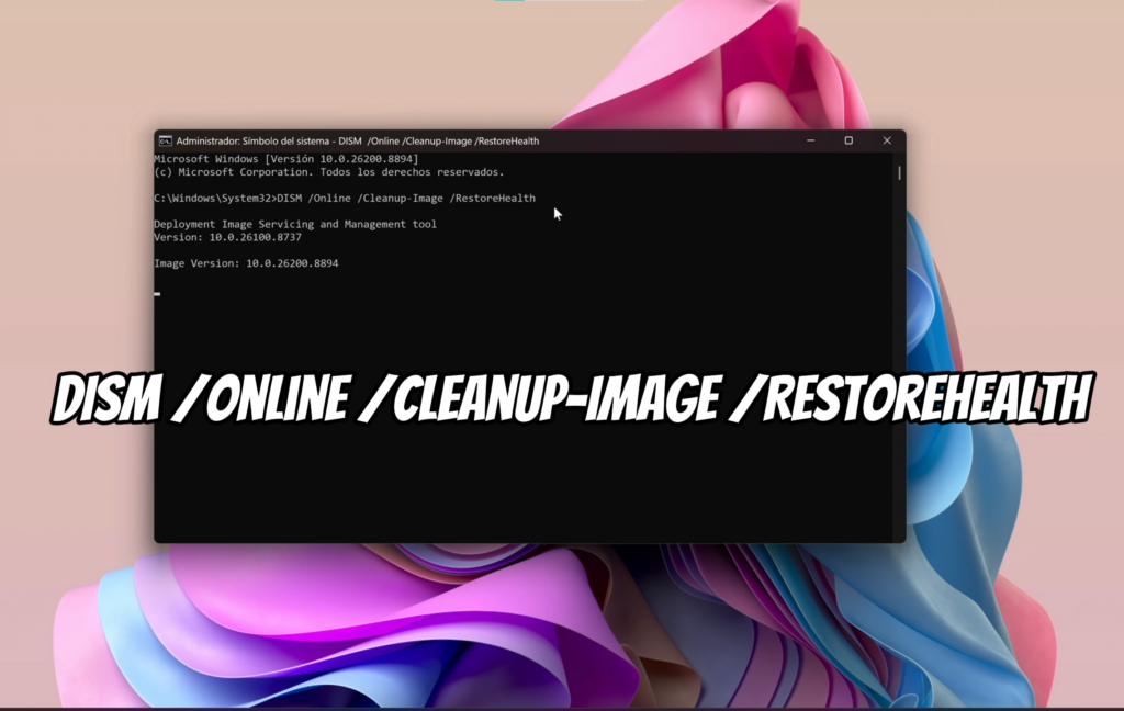 Repara la imagen de Windows con DISM