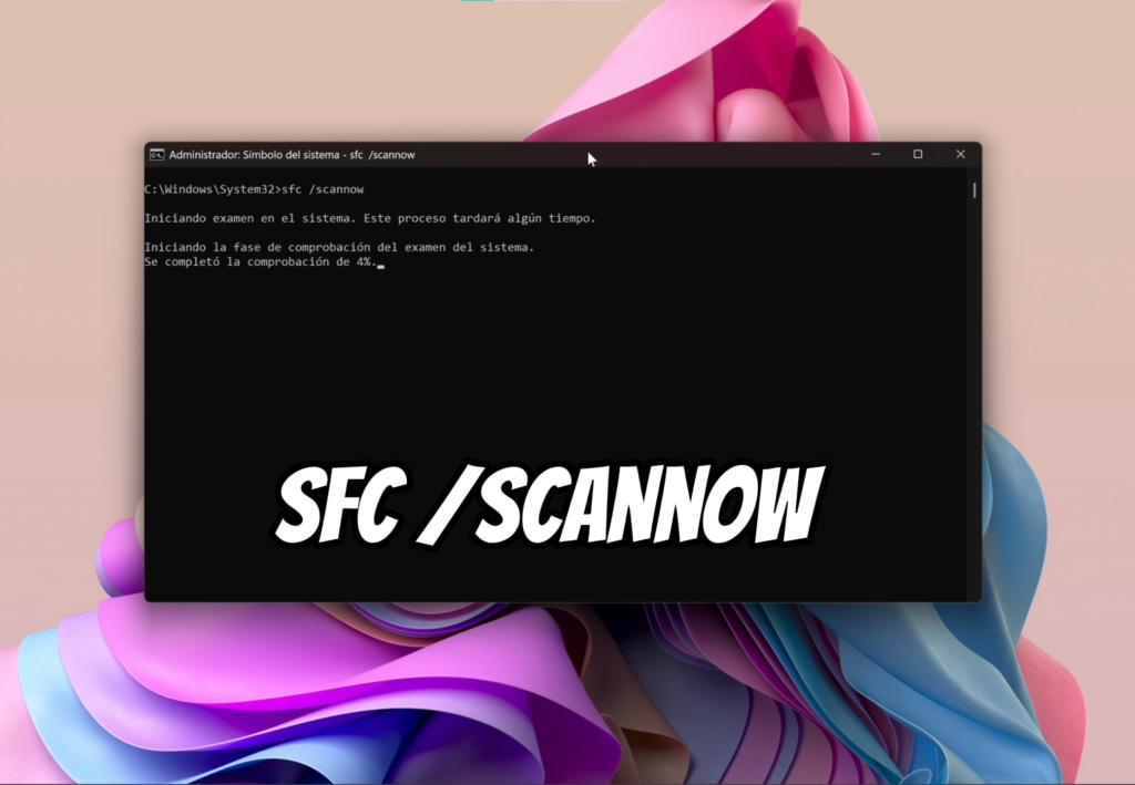 Repara archivos del sistema con SFC