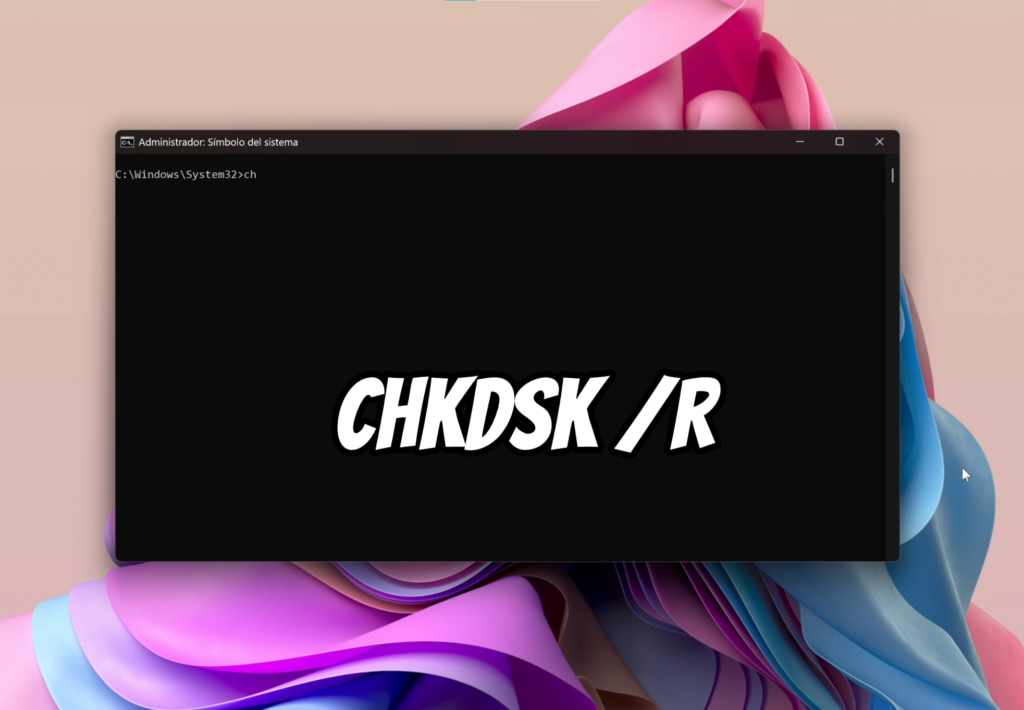 Comprueba el disco con CHKDSK