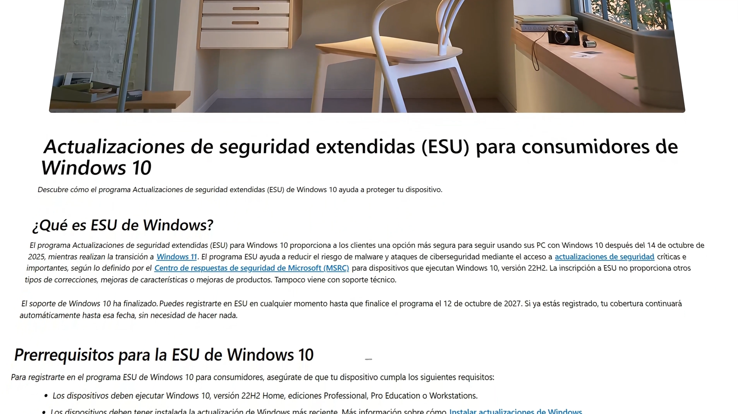 ¿Y qué ocurrirá con Windows 10 después de 2027?