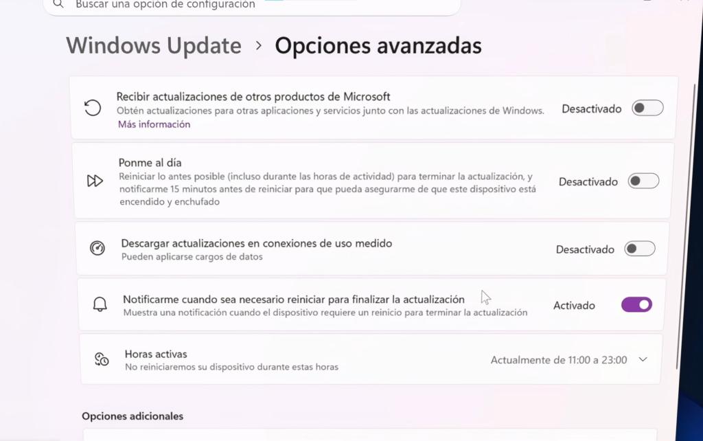 Evitar reinicios inoportunos de Windows Update
