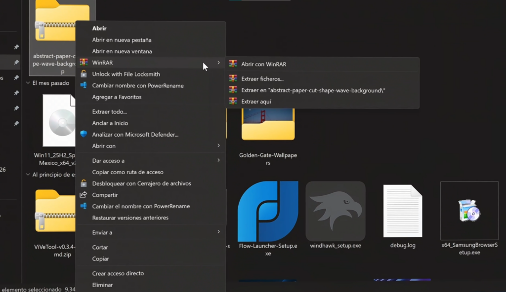 Recuperar el menú contextual clásico de Windows