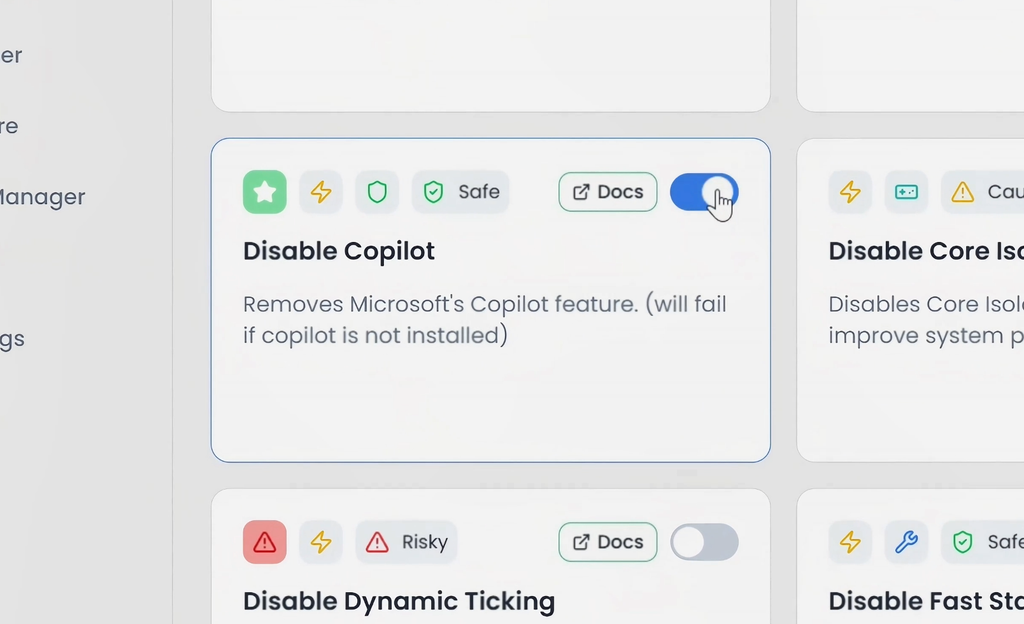 Desactivar Copilot y otras funciones que no utilizamos