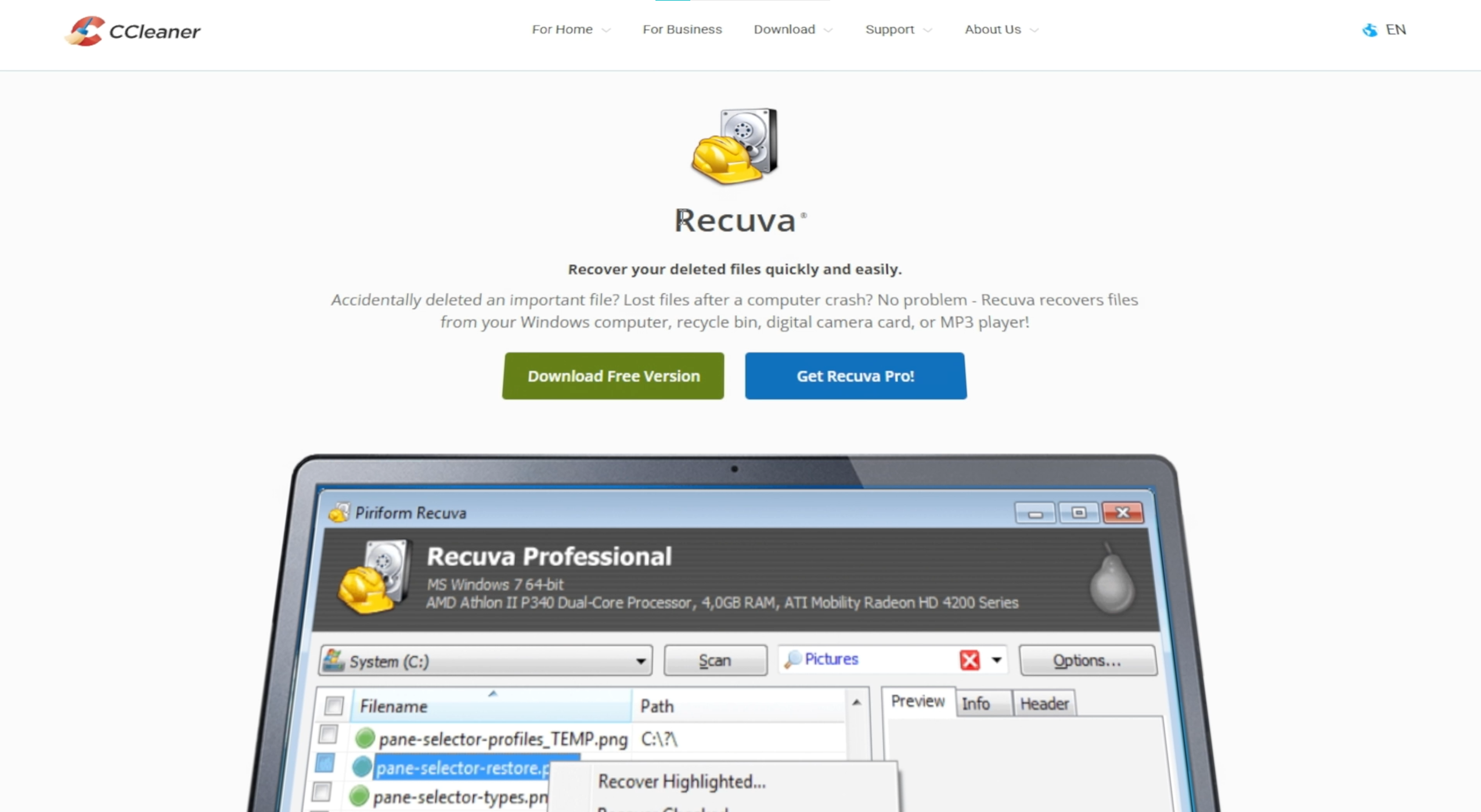 Recuva: recuperar archivos eliminados de forma sencilla