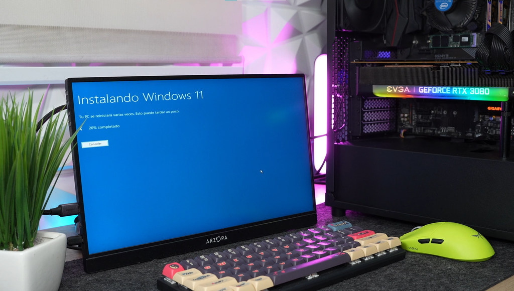 Equipo utilizado para comparar Windows 10 y Windows 11