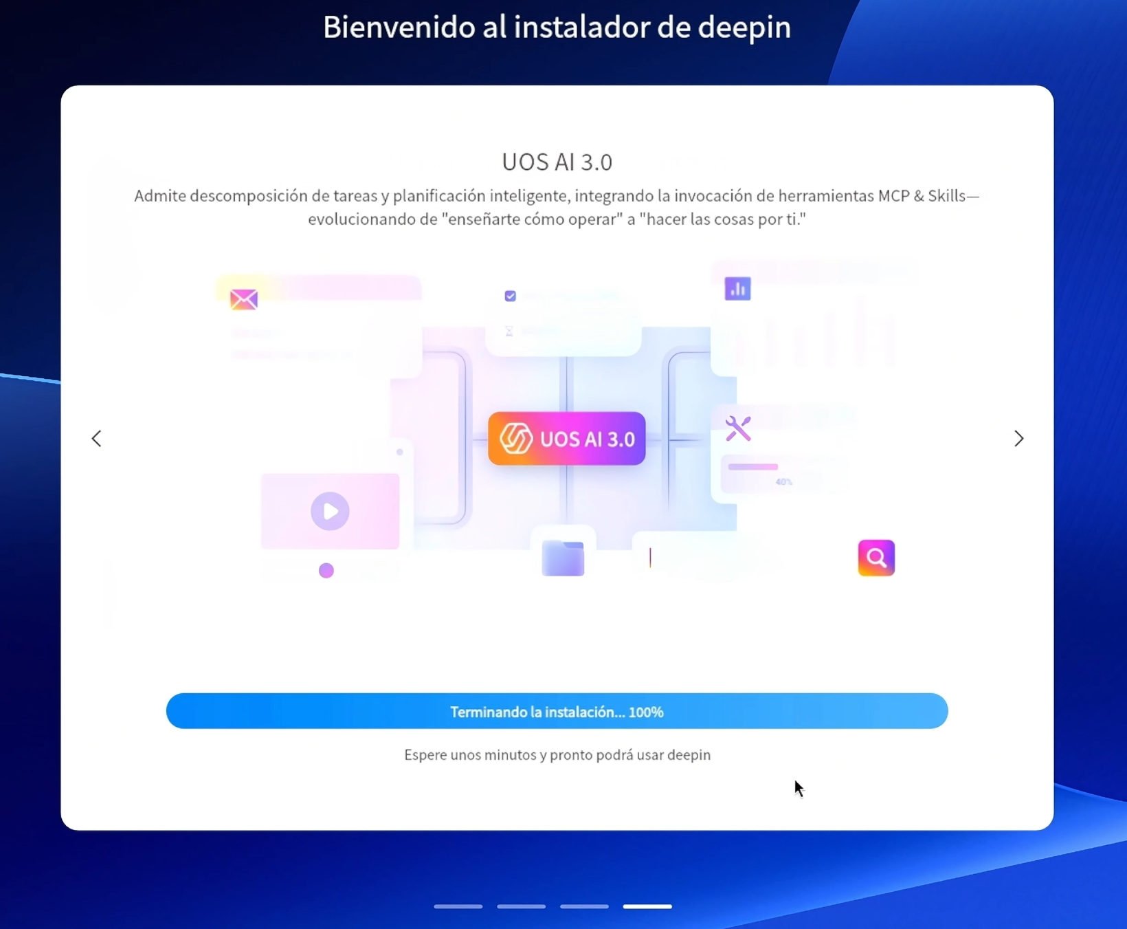 Completar la instalación de Deepin