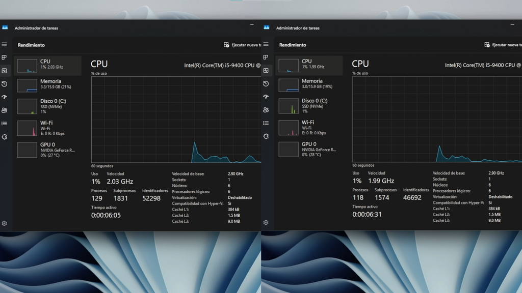 Windows 11 26H2 vs 25H2: pruebas reales de rendimiento