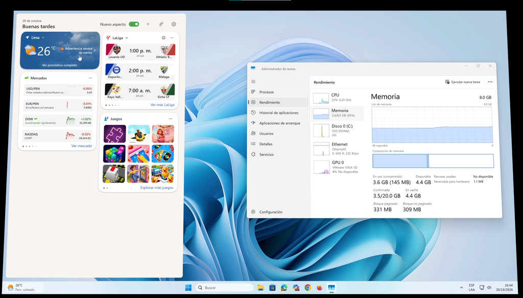 Los Widgets ahora pueden consumir más de 200 MB menos de RAM