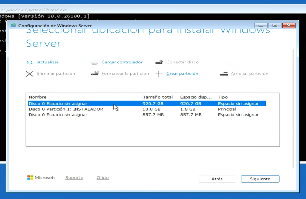 Paso 8: eliminar las particiones antiguas sin borrar el instalador