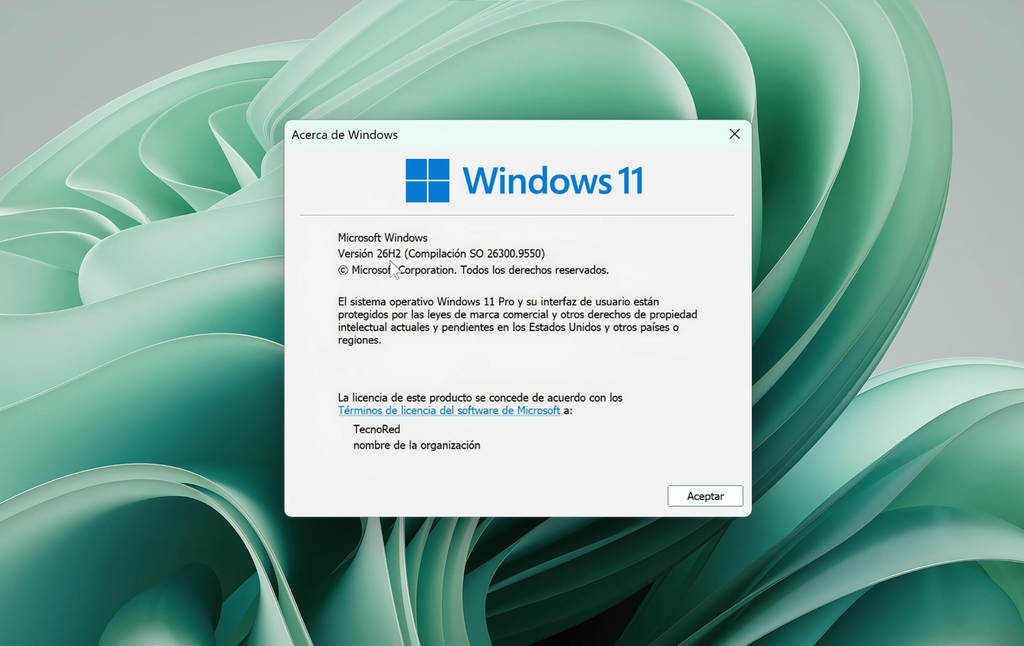Cómo comprobar si Windows 11 26H2 se instaló correctamente