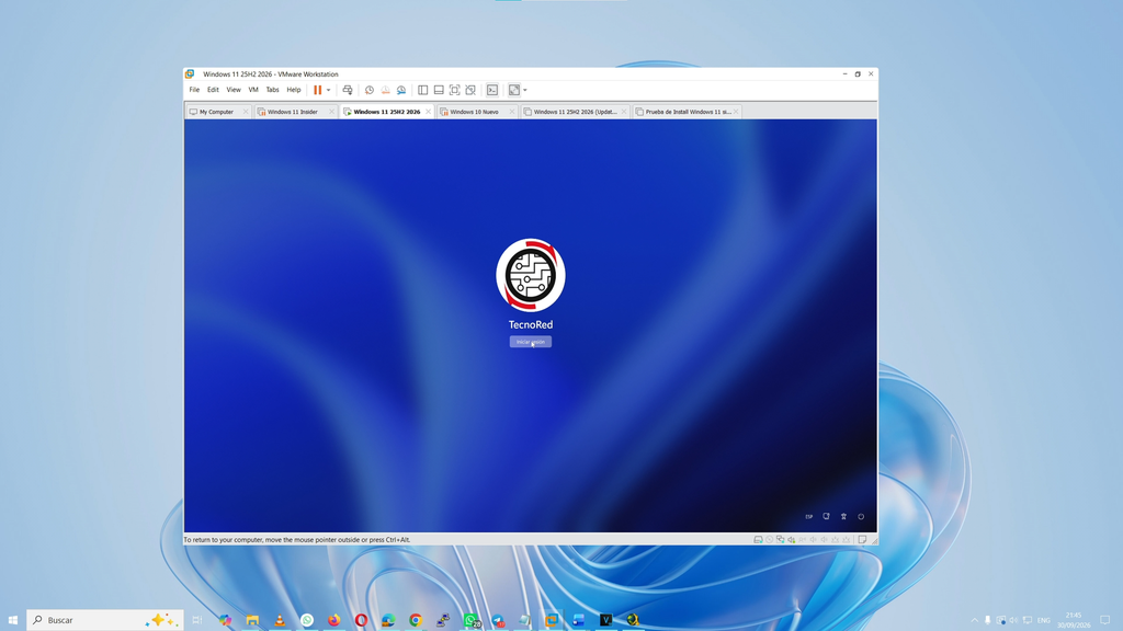 Crear una máquina virtual con Windows 11 26H2