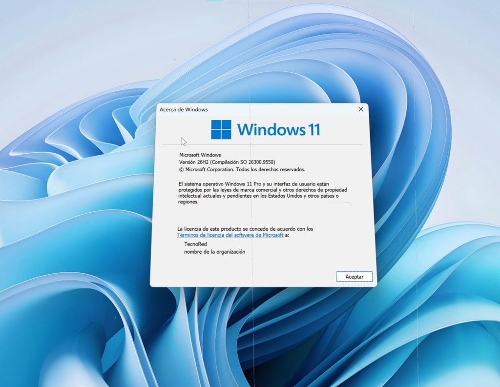 Cómo comprobar que la ISO instaló Windows 11 26H2