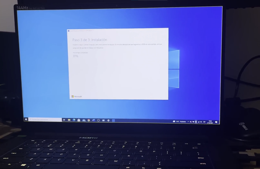 Actualizar Windows utilizando la ISO