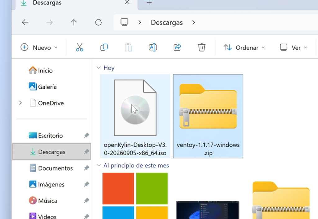 ¿Cuánto ocupa la ISO de openKylin 3.0?