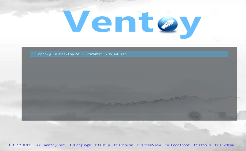 Seleccionar la ISO desde Ventoy